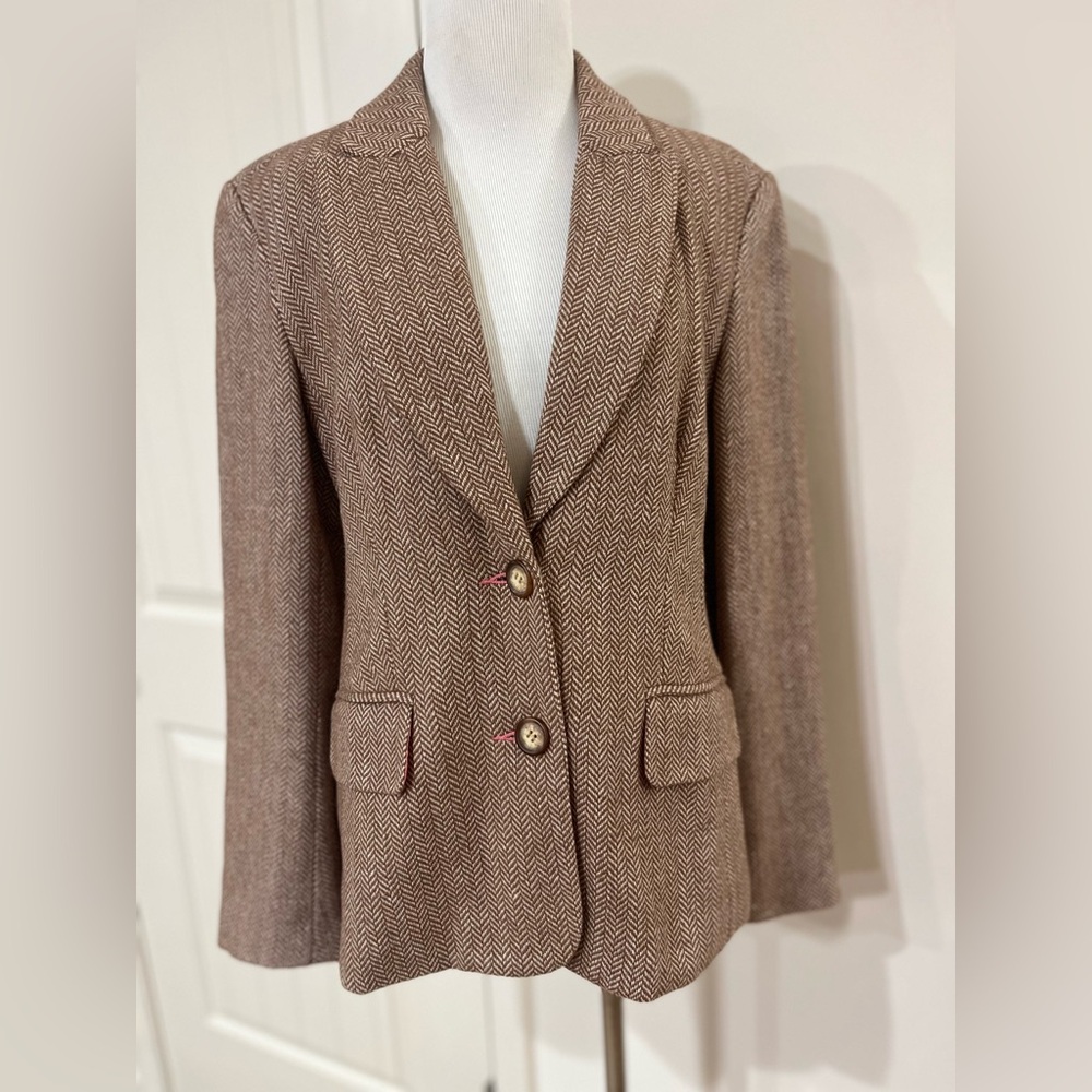 Sundance Brown Herringbone Blazer